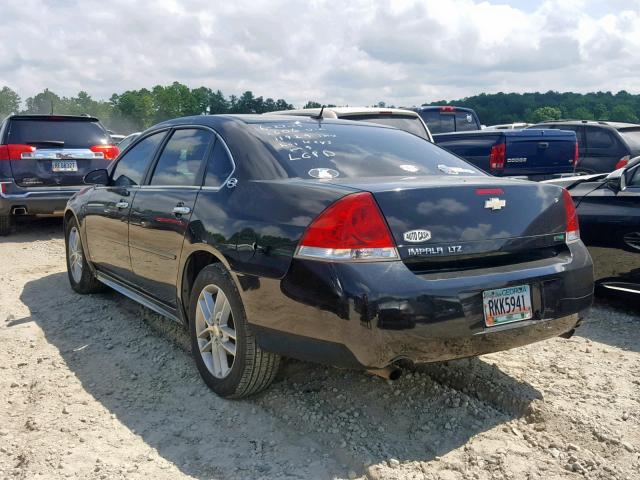 2G1WC5E39D1222606 - 2013 CHEVROLET IMPALA LTZ BLACK photo 3