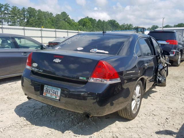 2G1WC5E39D1222606 - 2013 CHEVROLET IMPALA LTZ BLACK photo 4