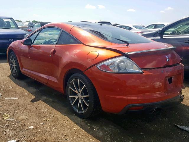 4A31K5DF9CE007494 - 2012 MITSUBISHI ECLIPSE GS ORANGE photo 3