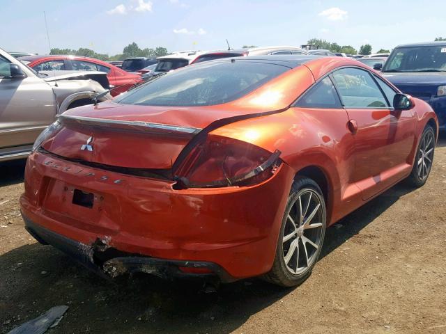 4A31K5DF9CE007494 - 2012 MITSUBISHI ECLIPSE GS ORANGE photo 4