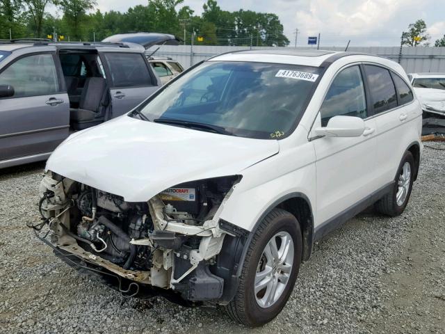 5J6RE38729L003869 - 2009 HONDA CR-V EXL WHITE photo 2