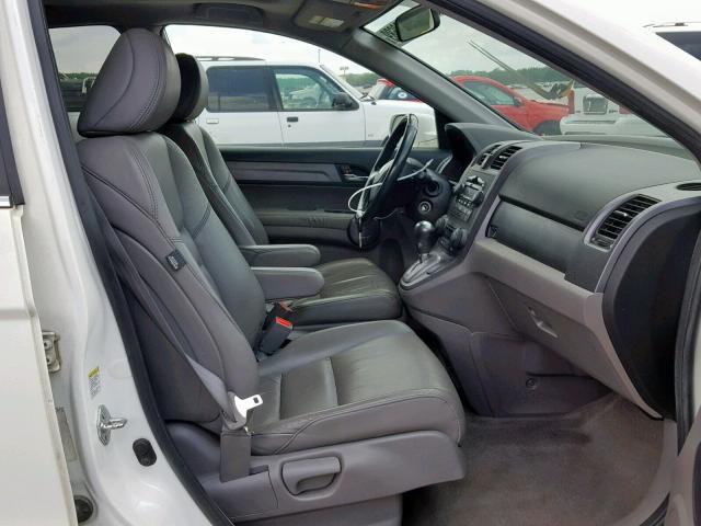 5J6RE38729L003869 - 2009 HONDA CR-V EXL WHITE photo 5