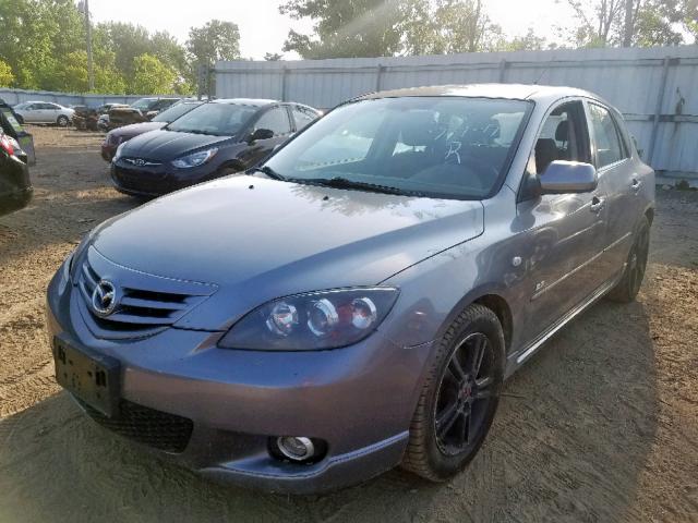 JM1BK343861517431 - 2006 MAZDA 3 HATCHBAC GRAY photo 2