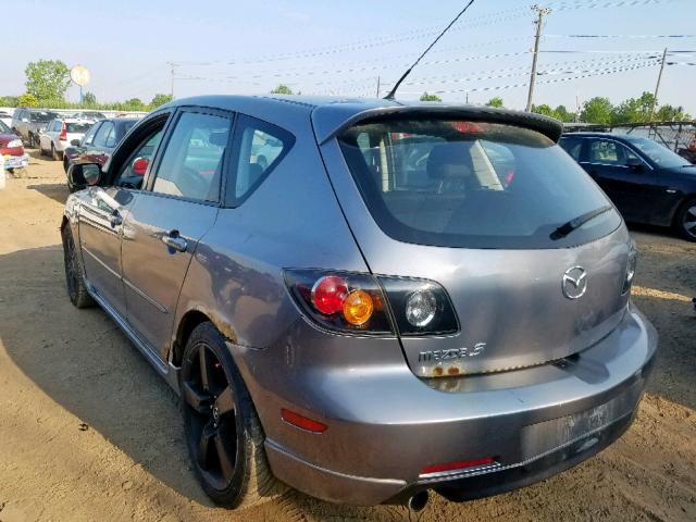 JM1BK343861517431 - 2006 MAZDA 3 HATCHBAC GRAY photo 3