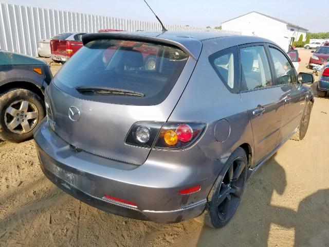 JM1BK343861517431 - 2006 MAZDA 3 HATCHBAC GRAY photo 4