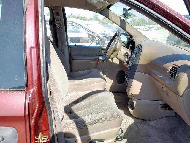 1D4GP25B53B234954 - 2003 DODGE CARAVAN SE MAROON photo 5