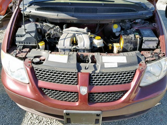 1D4GP25B53B234954 - 2003 DODGE CARAVAN SE MAROON photo 7