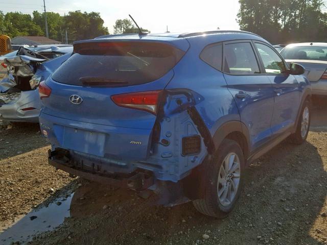 KM8J3CA48GU067846 - 2016 HYUNDAI TUCSON LIM BLUE photo 4