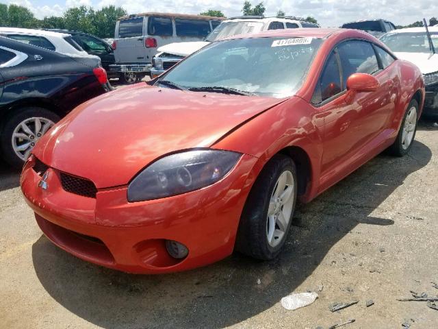 4A3AK24F87E001643 - 2007 MITSUBISHI ECLIPSE GS RED photo 2