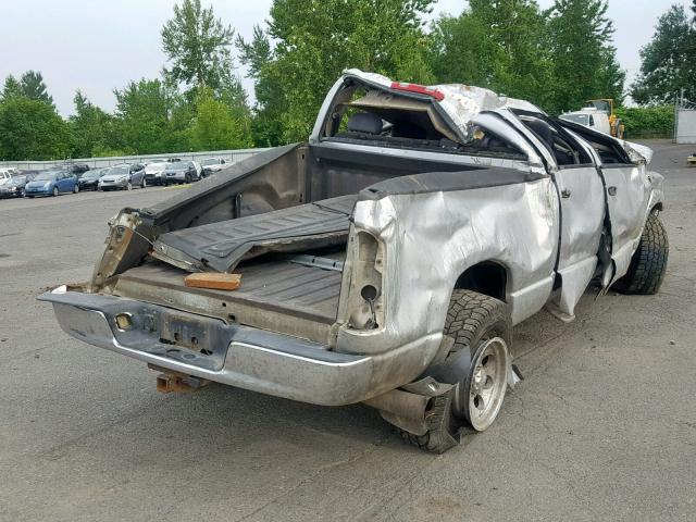 3D7KU28C64G282448 - 2004 DODGE RAM 2500 S SILVER photo 4