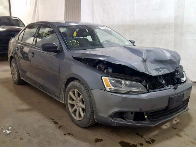 3VW1K7AJ7BM343576 - 2011 VOLKSWAGEN JETTA BASE GRAY photo 1