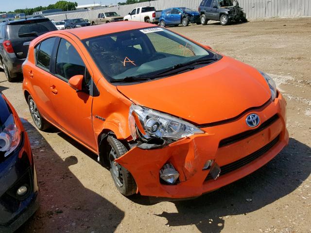 JTDKDTB31E1082053 - 2014 TOYOTA PRIUS C ORANGE photo 1