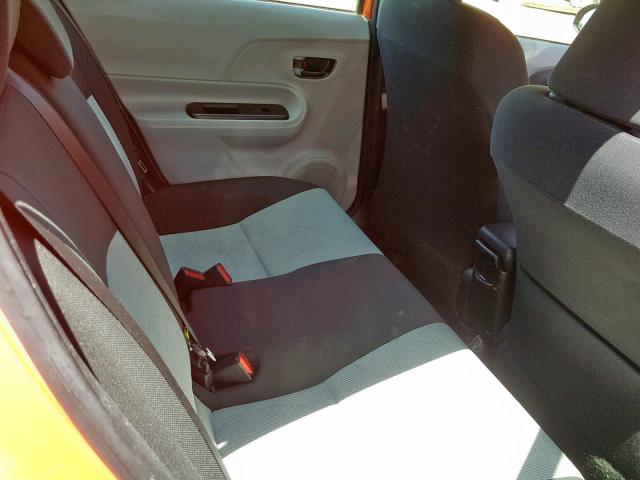 JTDKDTB31E1082053 - 2014 TOYOTA PRIUS C ORANGE photo 6