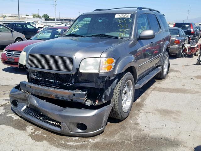 5TDBT48A63S204839 - 2003 TOYOTA SEQUOIA LI GRAY photo 2