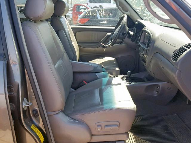 5TDBT48A63S204839 - 2003 TOYOTA SEQUOIA LI GRAY photo 5