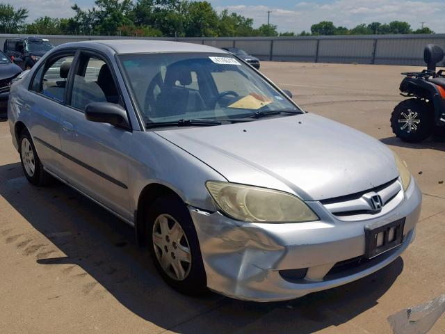 2HGES16434H921213 - 2004 HONDA CIVIC DX SILVER photo 1