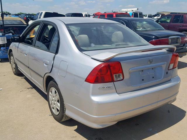 2HGES16434H921213 - 2004 HONDA CIVIC DX SILVER photo 3