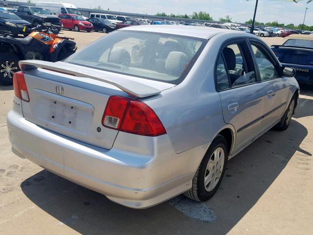 2HGES16434H921213 - 2004 HONDA CIVIC DX SILVER photo 4