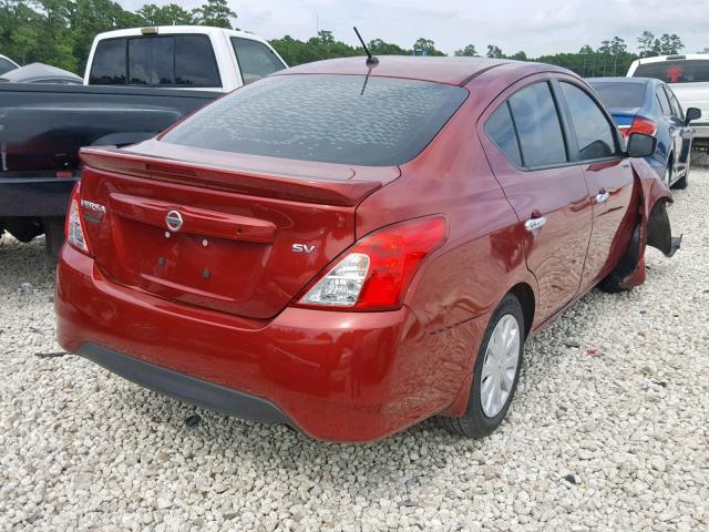 3N1CN7AP3HL863430 - 2017 NISSAN VERSA S BURGUNDY photo 4