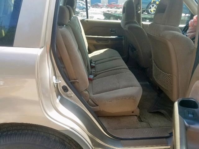 2HKYF18145H543320 - 2005 HONDA PILOT LX BROWN photo 6