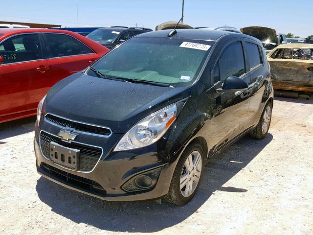 KL8CB6S91FC802840 - 2015 CHEVROLET SPARK LS BLACK photo 2