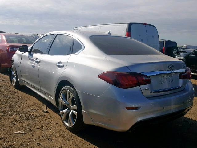 JN1BY1ARXFM561847 - 2015 INFINITI Q70 3.7 SILVER photo 3