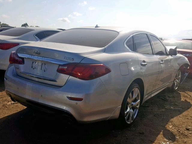 JN1BY1ARXFM561847 - 2015 INFINITI Q70 3.7 SILVER photo 4