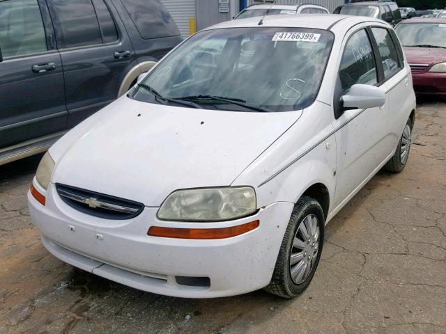 KL1TD66627B695717 - 2007 CHEVROLET AVEO BASE თეთრი ფოტო 2