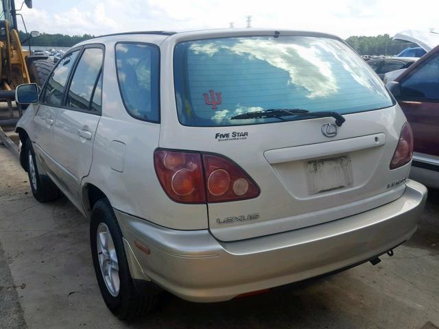 JT6GF10U9X0027494 - 1999 LEXUS RX 300 WHITE photo 3