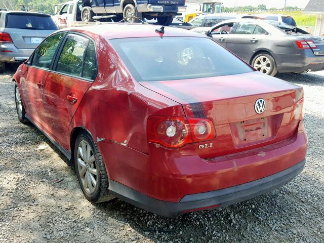 3VWXJ71K27M076599 - 2007 VOLKSWAGEN JETTA GLI RED photo 3