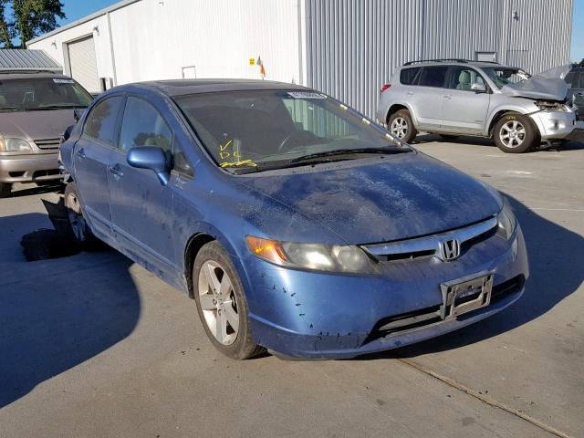 2HGFA16918H526942 - 2008 HONDA CIVIC EXL BLUE photo 1