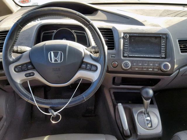 2HGFA16918H526942 - 2008 HONDA CIVIC EXL BLUE photo 9