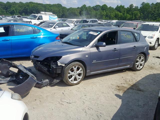 JM1BK343781811227 - 2008 MAZDA 3 HATCHBAC GRAY photo 2