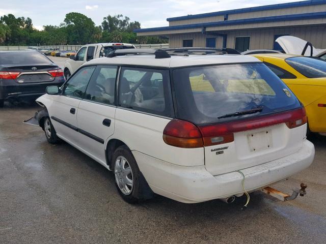 4S3BK6356S7339238 - 1995 SUBARU LEGACY L WHITE photo 3