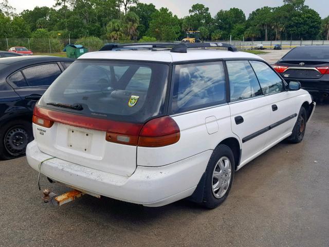 4S3BK6356S7339238 - 1995 SUBARU LEGACY L WHITE photo 4