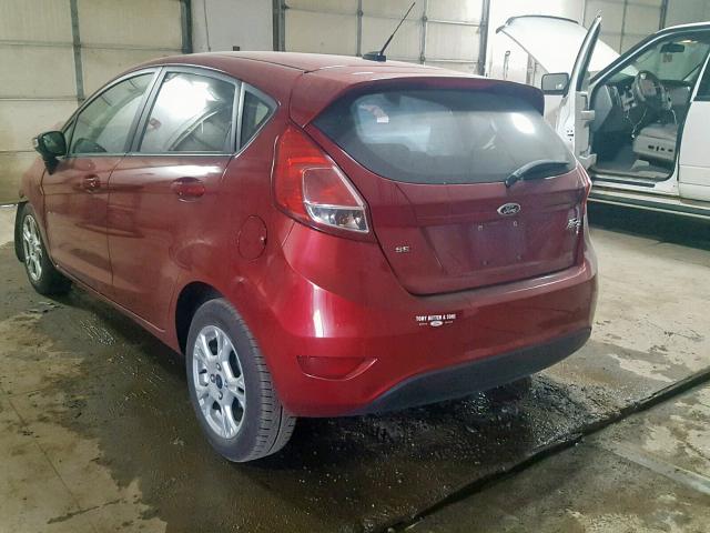 3FADP4EJ2EM168173 - 2014 FORD FIESTA SE MAROON photo 3