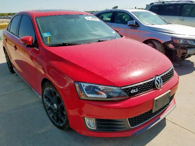 3VW4S7AJ1EM262476 - 2014 VOLKSWAGEN JETTA GLI RED photo 1