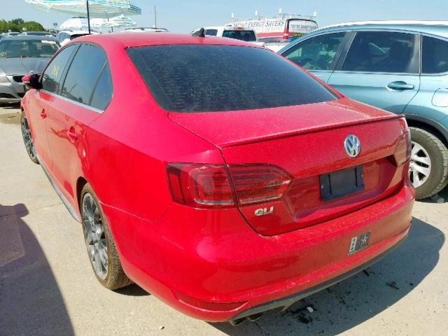 3VW4S7AJ1EM262476 - 2014 VOLKSWAGEN JETTA GLI RED photo 3