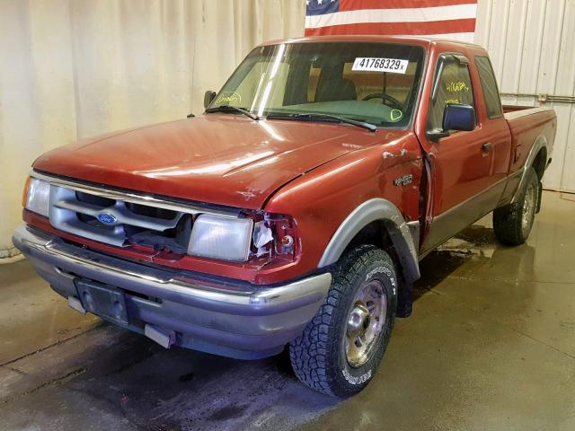 1FTCR15X8VPA00146 - 1997 FORD RANGER SUP RED photo 2