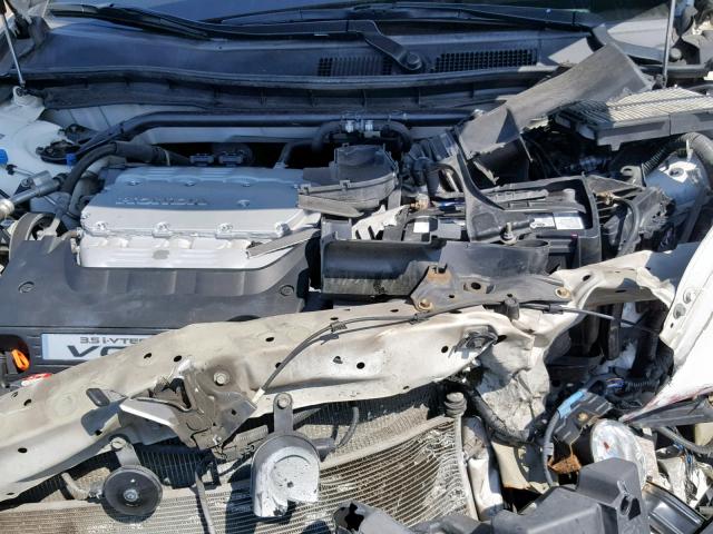 1HGCS2B82BA003809 - 2011 HONDA ACCORD EXL WHITE photo 7