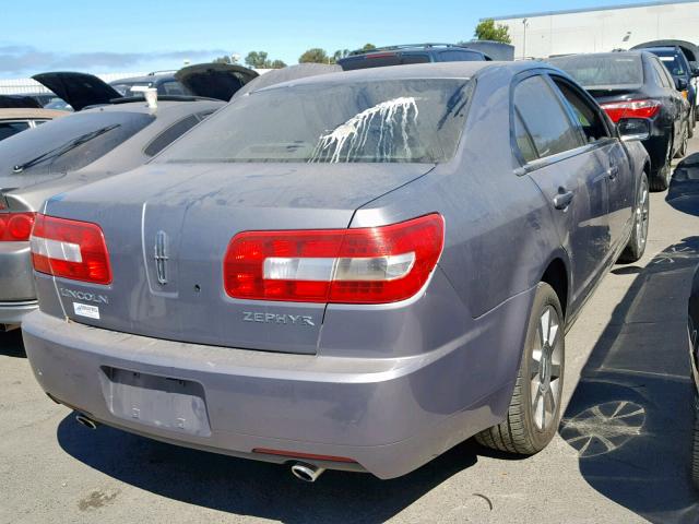 3LNHM26116R609265 - 2006 LINCOLN ZEPHYR GRAY photo 4