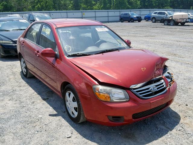 KNAFE222X95665359 - 2009 KIA SPECTRA EX RED photo 1