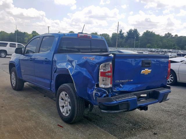 1GCGTCEN1K1174295 - 2019 CHEVROLET COLORADO L BLUE photo 3