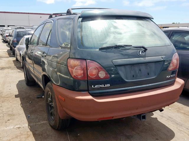 JT6HF10U3X0036325 - 1999 LEXUS RX 300 GREEN photo 3