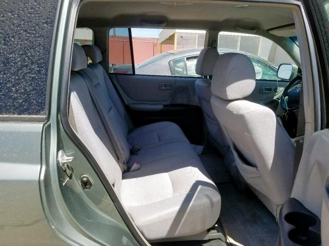 JTEGD21A940087890 - 2004 TOYOTA HIGHLANDER GREEN photo 6