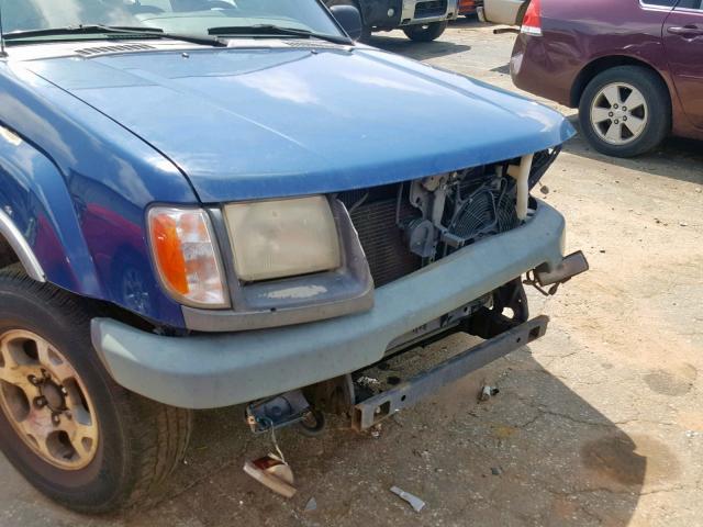 5N1ED28T21C540546 - 2001 NISSAN XTERRA XE BLUE photo 9