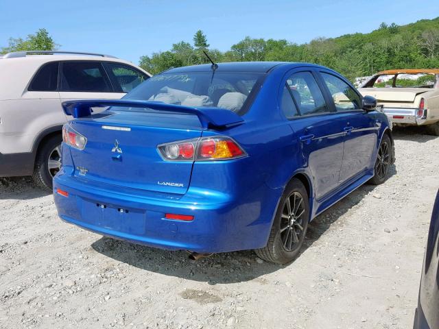 JA32U2FU8HU014248 - 2017 MITSUBISHI LANCER ES BLUE photo 4