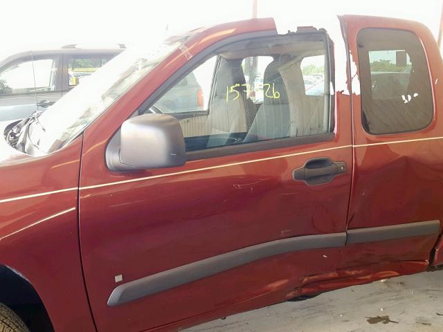 1GCCS199688170214 - 2008 CHEVROLET COLORADO BURGUNDY photo 10