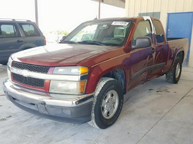 1GCCS199688170214 - 2008 CHEVROLET COLORADO BURGUNDY photo 2