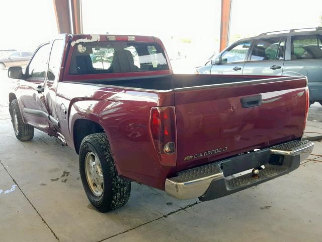 1GCCS199688170214 - 2008 CHEVROLET COLORADO BURGUNDY photo 3